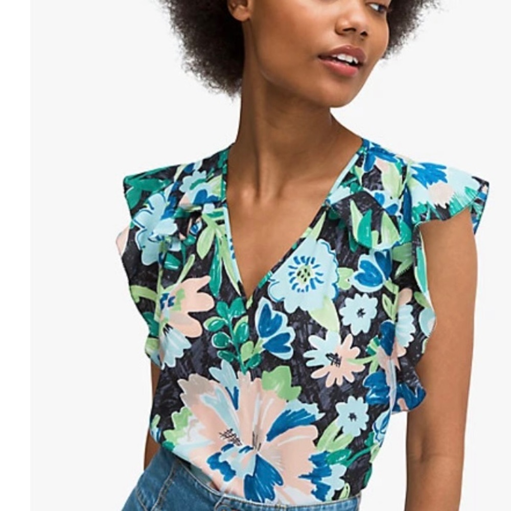 Full Bloom Shell Blouse- Kate Spade New York